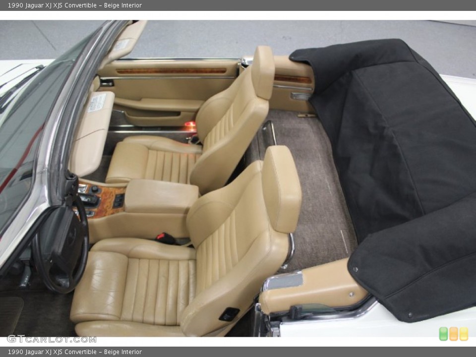 Beige Interior Photo for the 1990 Jaguar XJ XJS Convertible #62523555