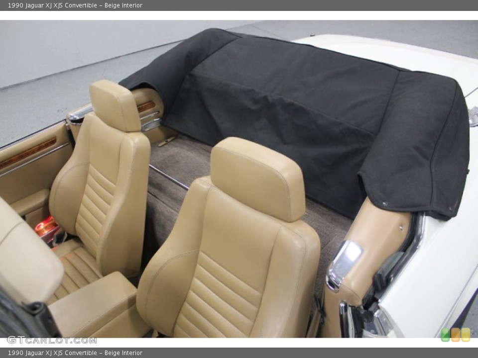 Beige Interior Photo for the 1990 Jaguar XJ XJS Convertible #62523563