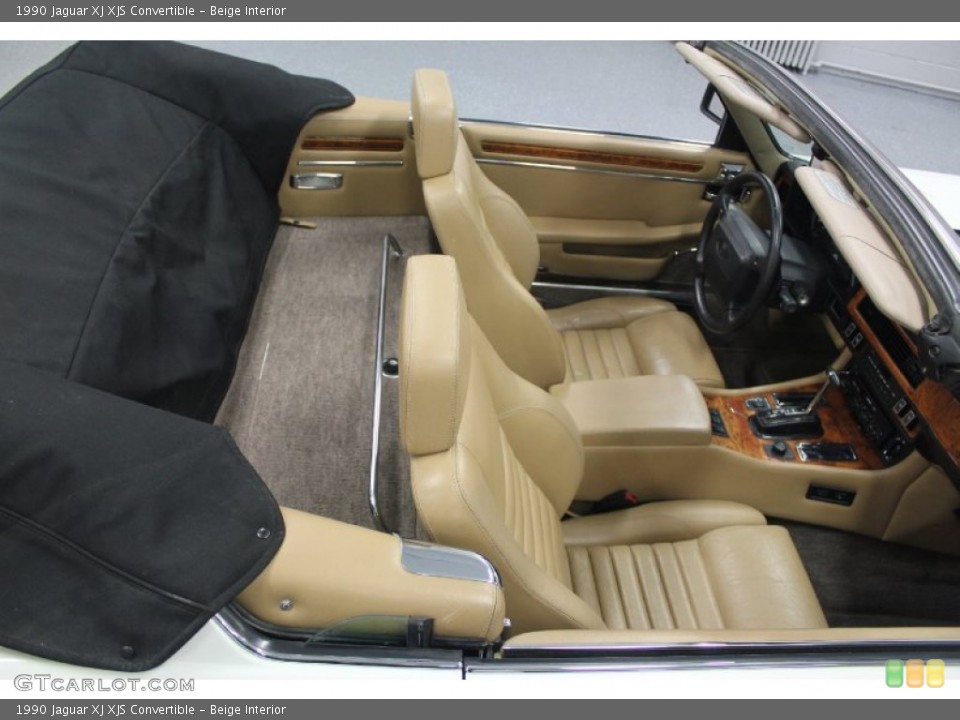 Beige Interior Photo for the 1990 Jaguar XJ XJS Convertible #62523593