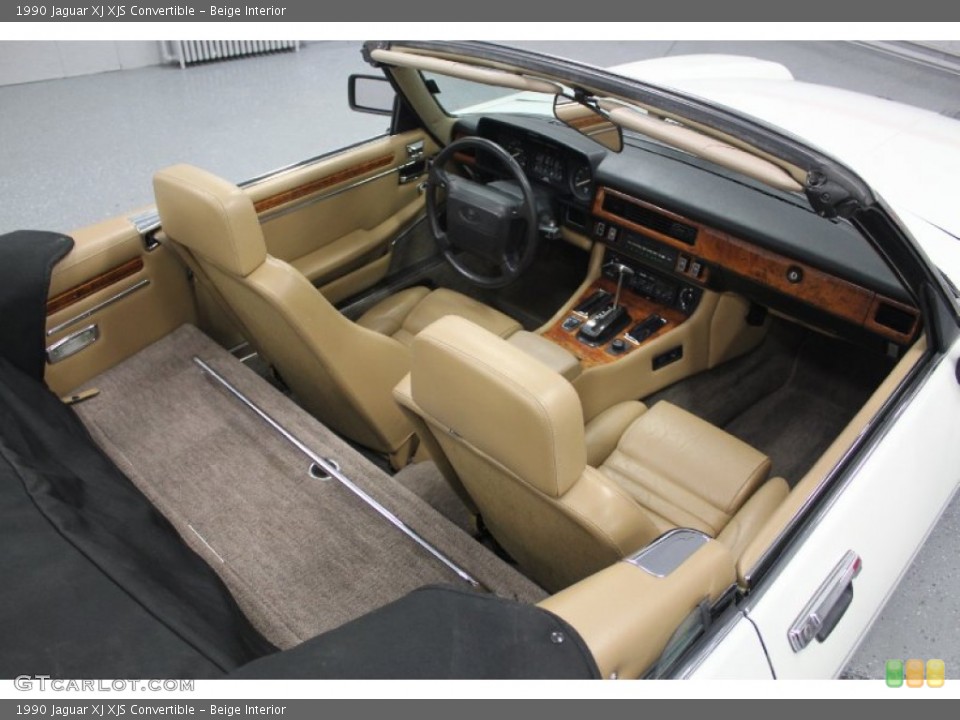 Beige Interior Photo for the 1990 Jaguar XJ XJS Convertible #62523602