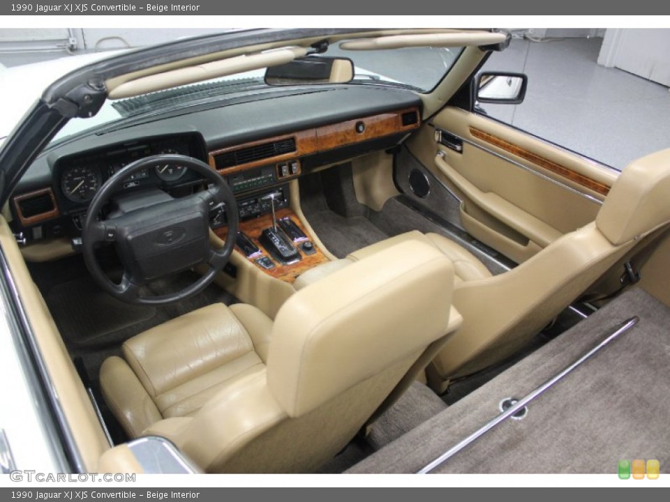 Beige Interior Photo for the 1990 Jaguar XJ XJS Convertible #62523674