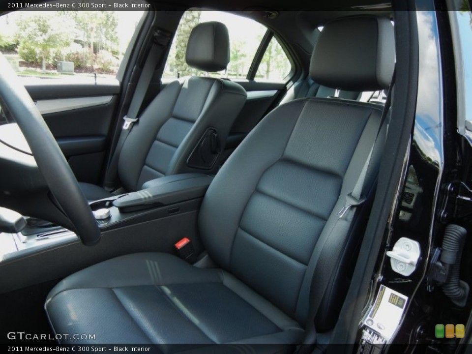 Black Interior Front Seat for the 2011 Mercedes-Benz C 300 Sport #62523689