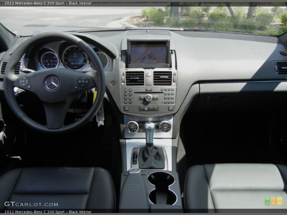 Black Interior Dashboard for the 2011 Mercedes-Benz C 300 Sport #62523752