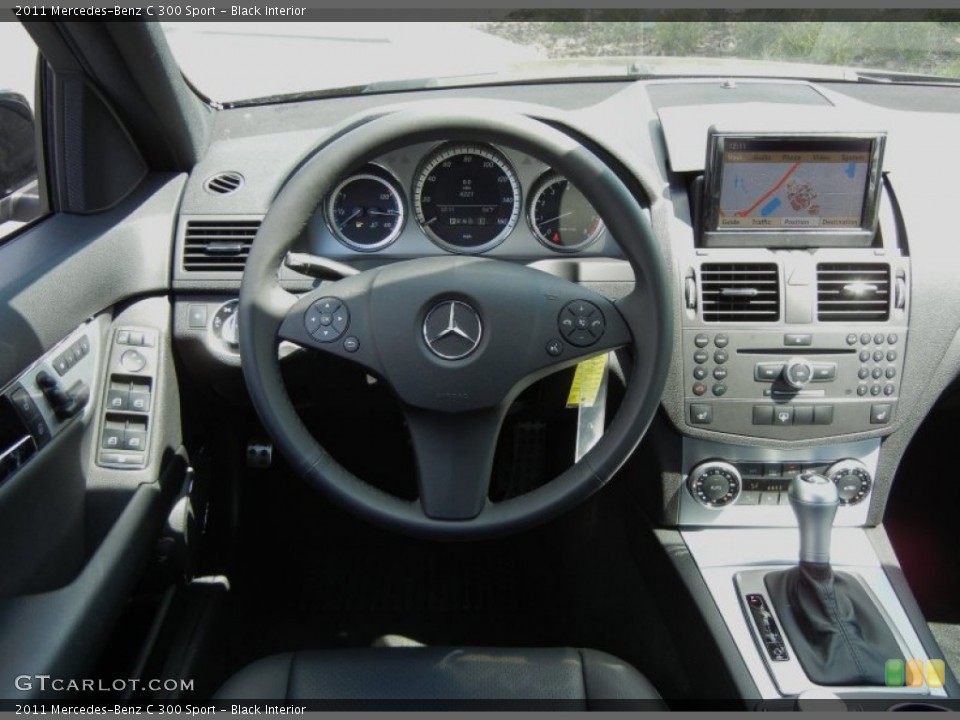 Black Interior Dashboard for the 2011 Mercedes-Benz C 300 Sport #62523761