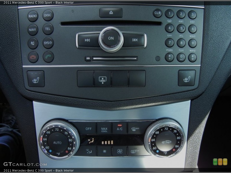Black Interior Controls for the 2011 Mercedes-Benz C 300 Sport #62523794