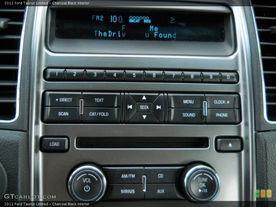 Charcoal Black Interior Controls for the 2011 Ford Taurus Limited #62526483