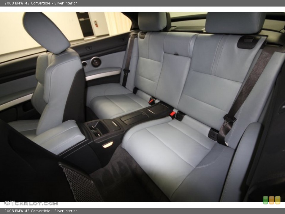 Silver Interior Rear Seat for the 2008 BMW M3 Convertible #62527052