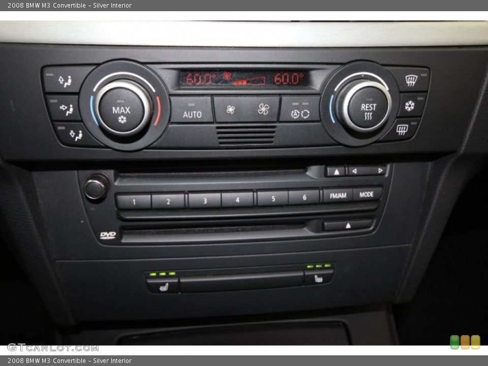 Silver Interior Controls for the 2008 BMW M3 Convertible #62527084