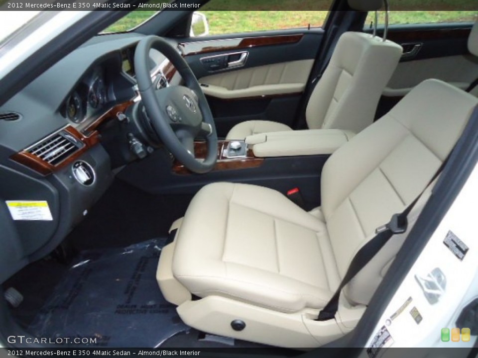 Almond/Black Interior Photo for the 2012 Mercedes-Benz E 350 4Matic Sedan #62528177