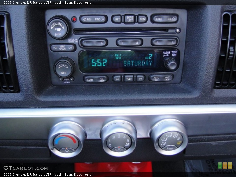 Ebony Black Interior Audio System for the 2005 Chevrolet SSR  #62528681