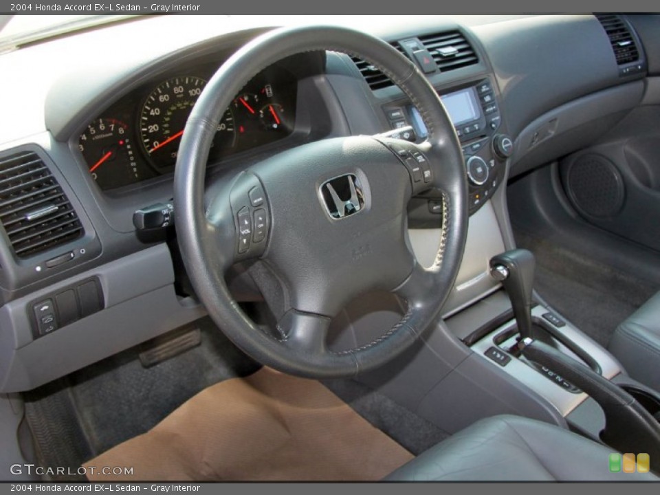Gray Interior Steering Wheel for the 2004 Honda Accord EX-L Sedan #62532707