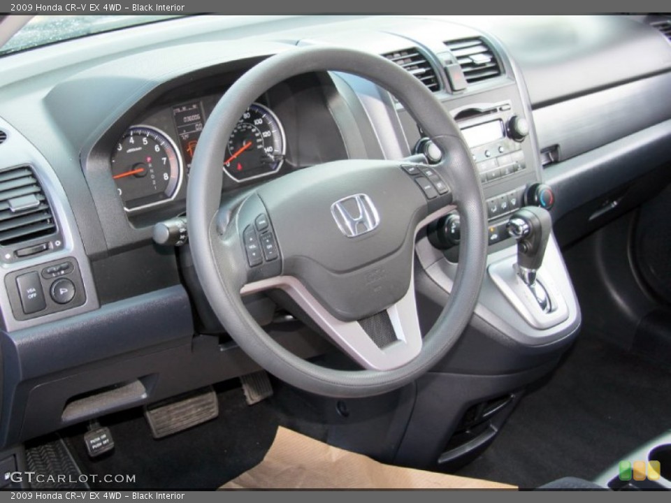 Black Interior Dashboard for the 2009 Honda CR-V EX 4WD #62532967