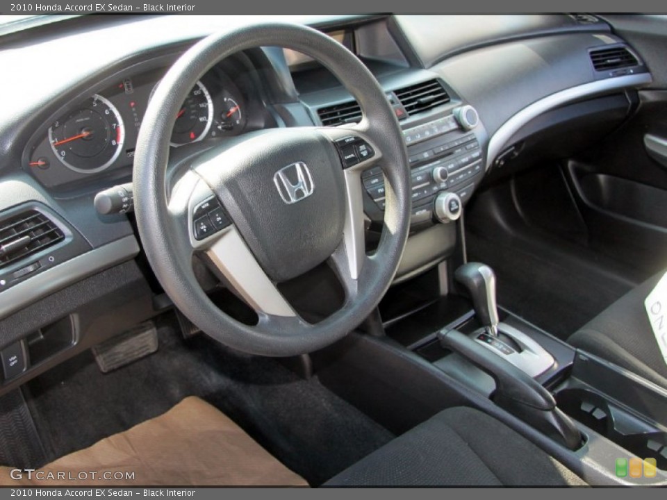 Black Interior Dashboard for the 2010 Honda Accord EX Sedan #62533375