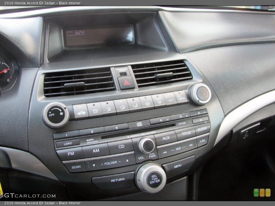 Black Interior Controls for the 2010 Honda Accord EX Sedan #62533516