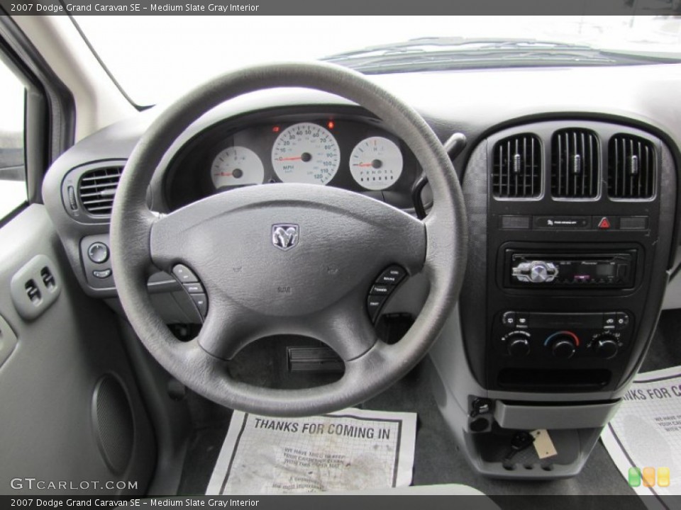 Medium Slate Gray Interior Dashboard for the 2007 Dodge Grand Caravan SE #62534935
