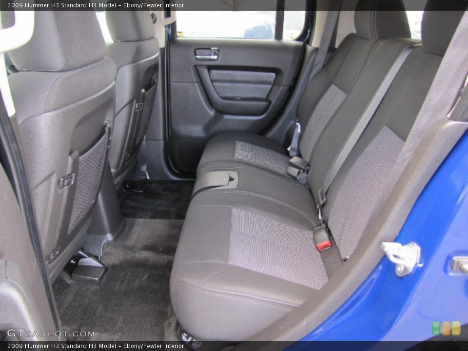 Ebony/Pewter Interior Rear Seat for the 2009 Hummer H3  #62535616