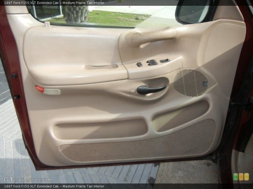 Medium Prairie Tan Interior Door Panel for the 1997 Ford F150 XLT Extended Cab #62536248