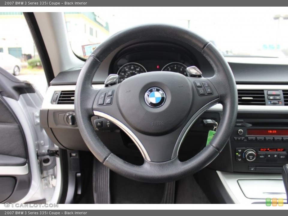 Black Interior Steering Wheel for the 2007 BMW 3 Series 335i Coupe #62536517