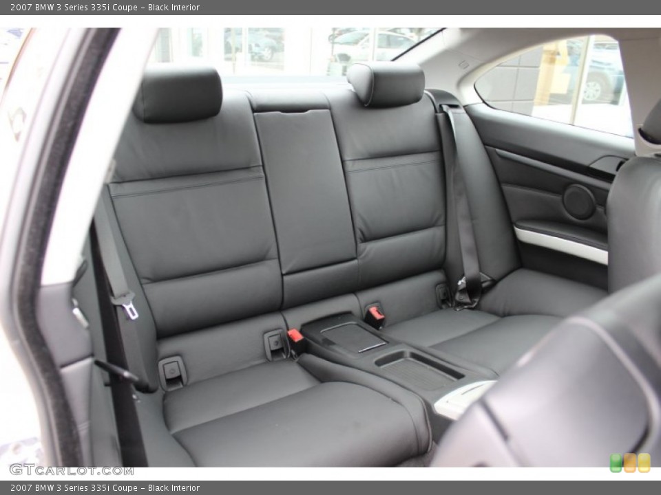 Black Interior Rear Seat for the 2007 BMW 3 Series 335i Coupe #62536549