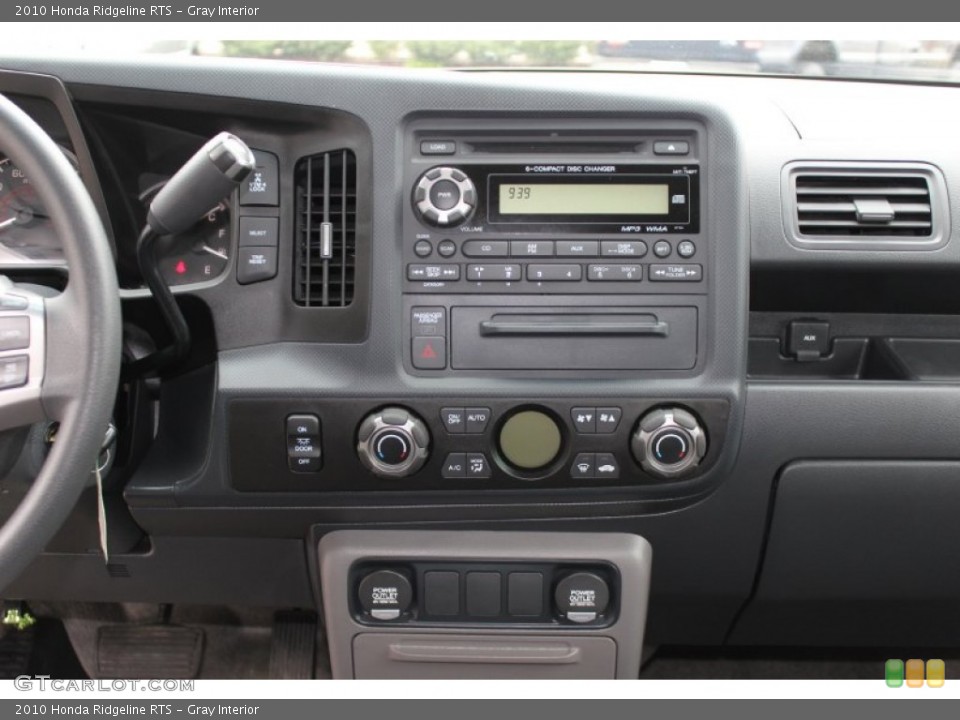 Gray Interior Controls for the 2010 Honda Ridgeline RTS #62537956
