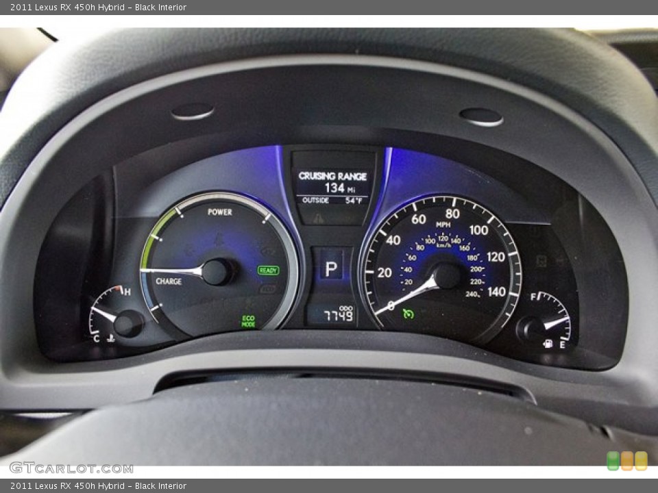 Black Interior Gauges for the 2011 Lexus RX 450h Hybrid #62538164