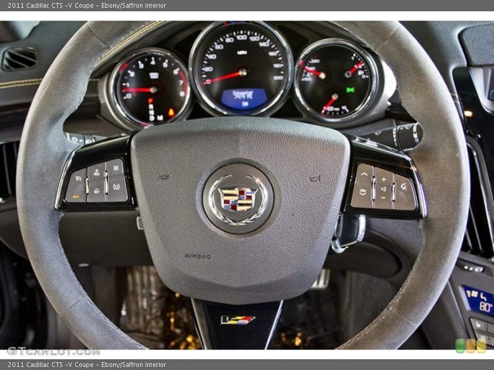 Ebony/Saffron Interior Steering Wheel for the 2011 Cadillac CTS -V Coupe #62538608