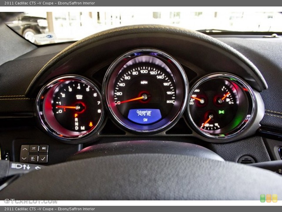 Ebony/Saffron Interior Gauges for the 2011 Cadillac CTS -V Coupe #62538619