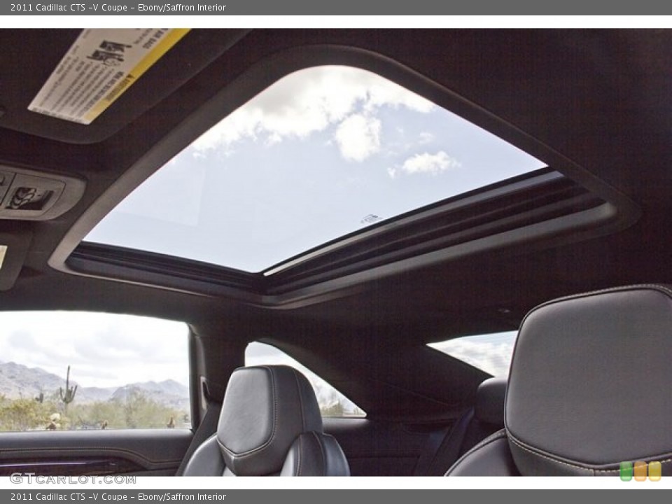 Ebony/Saffron Interior Sunroof for the 2011 Cadillac CTS -V Coupe #62538664