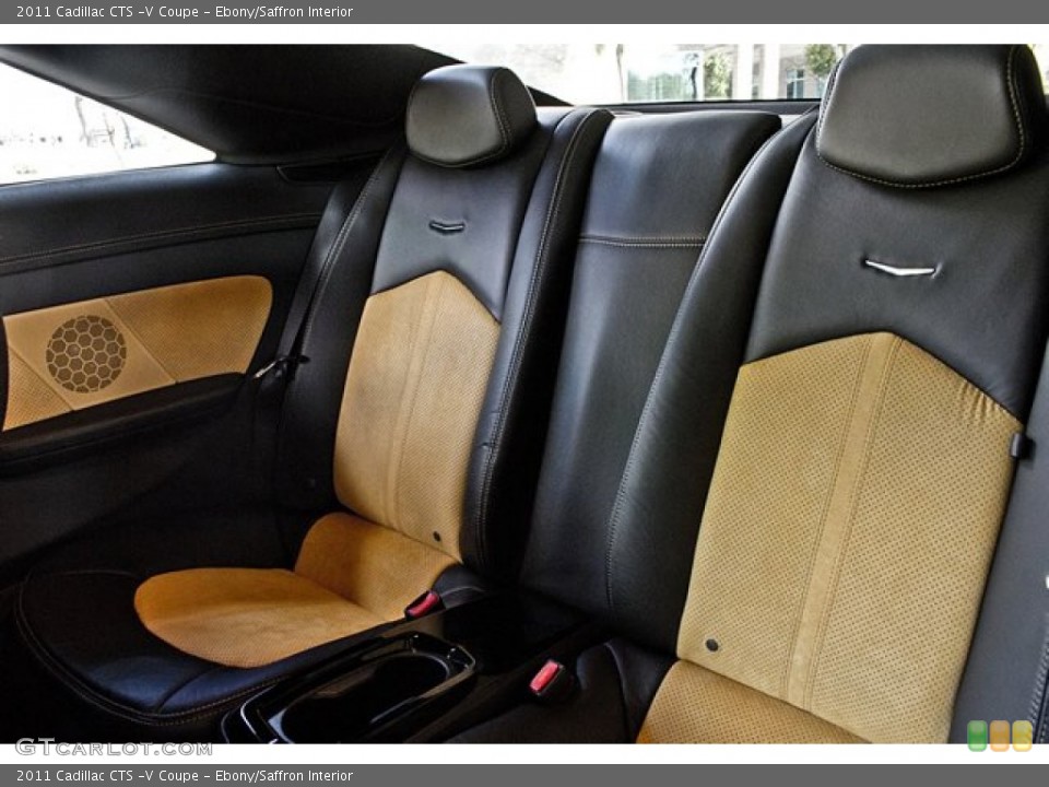 Ebony/Saffron Interior Rear Seat for the 2011 Cadillac CTS -V Coupe #62538682