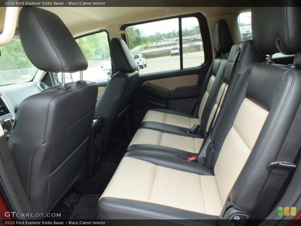Black/Camel Interior Rear Seat for the 2010 Ford Explorer Eddie Bauer #62539330