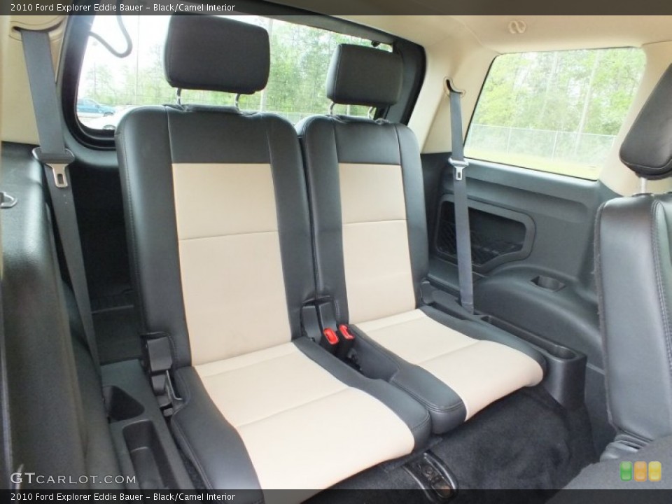 Black/Camel Interior Rear Seat for the 2010 Ford Explorer Eddie Bauer #62539558