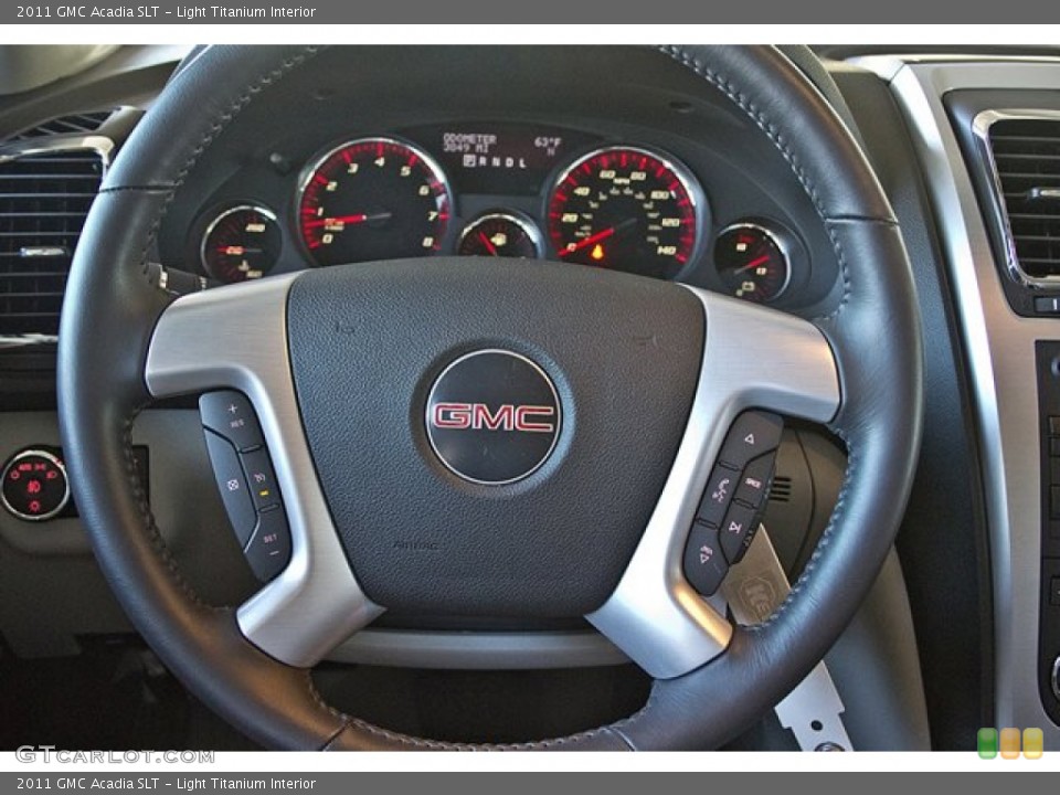 Light Titanium Interior Steering Wheel for the 2011 GMC Acadia SLT #62539600