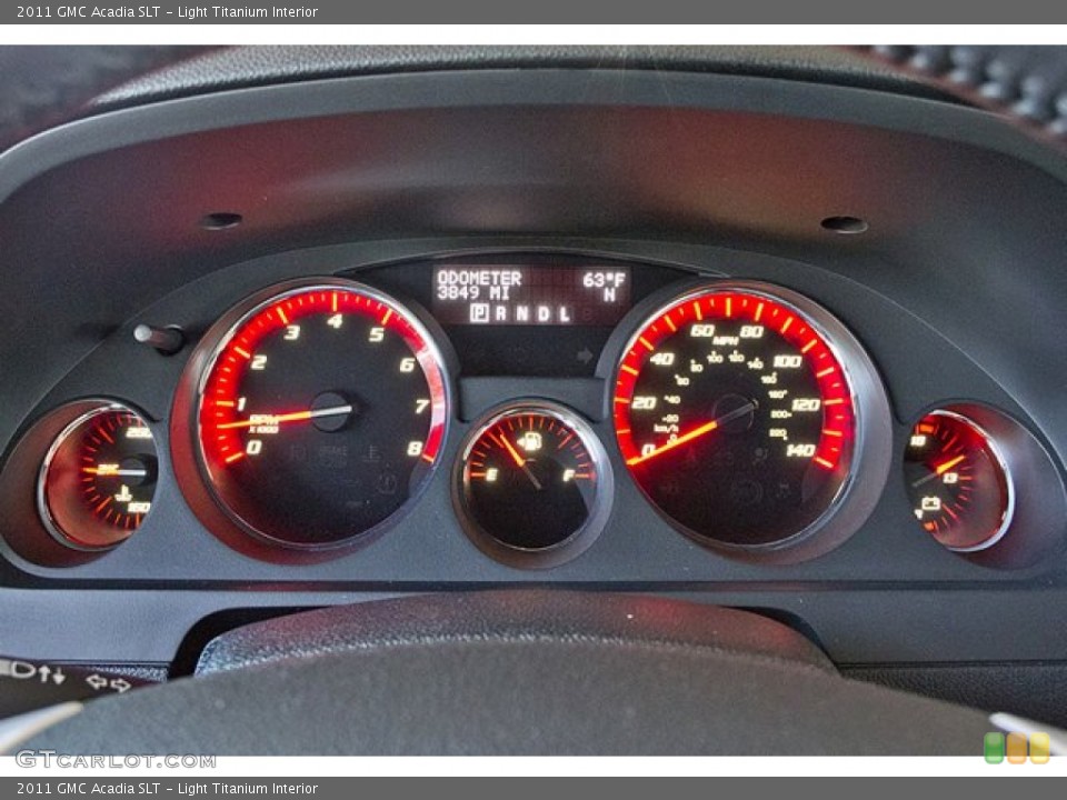 Light Titanium Interior Gauges for the 2011 GMC Acadia SLT #62539609