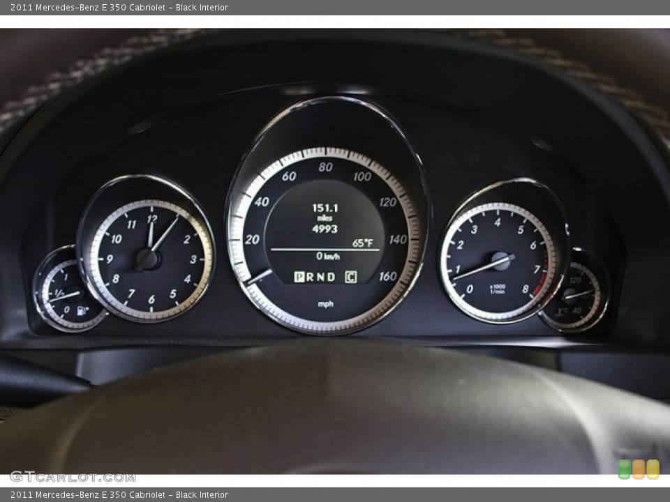 Black Interior Gauges for the 2011 Mercedes-Benz E 350 Cabriolet #62540098