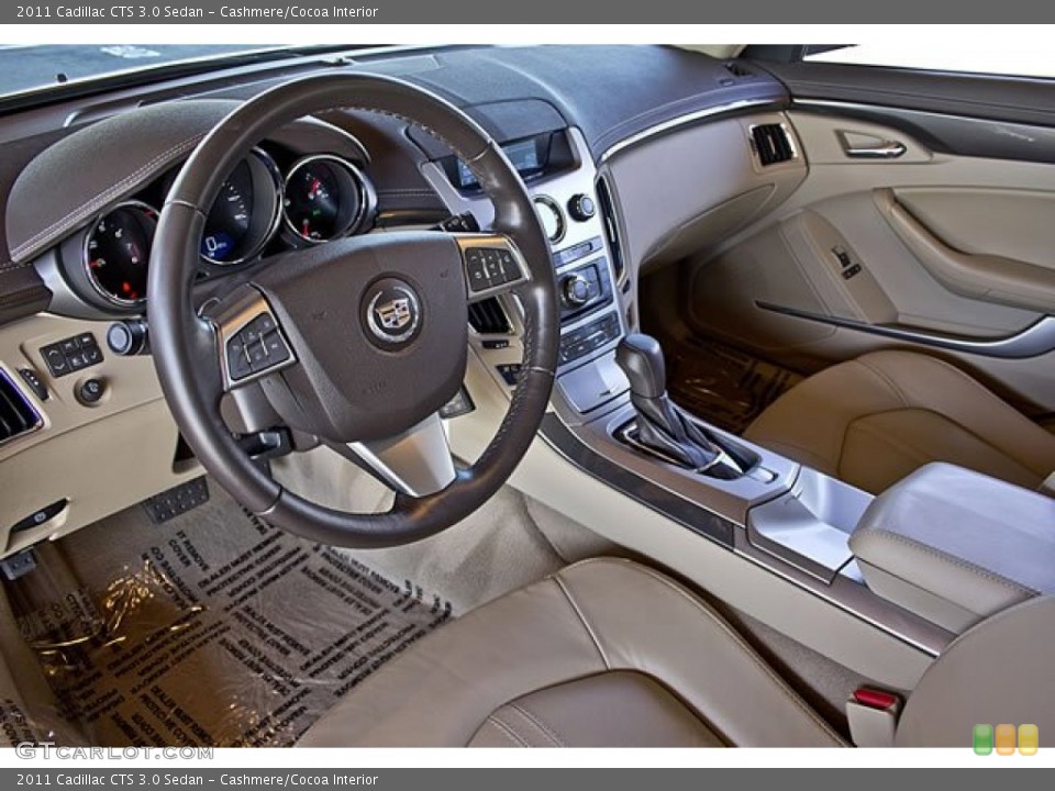 Cashmere/Cocoa Interior Prime Interior for the 2011 Cadillac CTS 3.0 Sedan #62540429