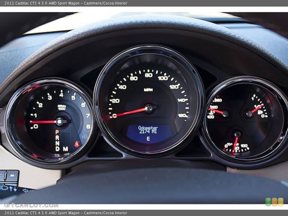 Cashmere/Cocoa Interior Gauges for the 2011 Cadillac CTS 4 3.6 AWD Sport Wagon #62540741