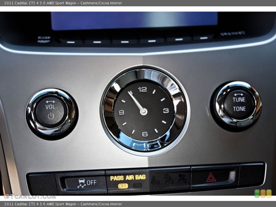 Cashmere/Cocoa Interior Controls for the 2011 Cadillac CTS 4 3.6 AWD Sport Wagon #62540758