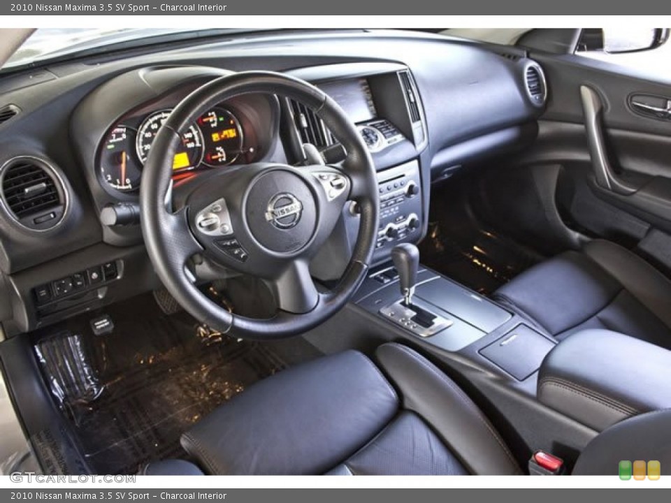 Charcoal Interior Prime Interior for the 2010 Nissan Maxima 3.5 SV Sport #62540947
