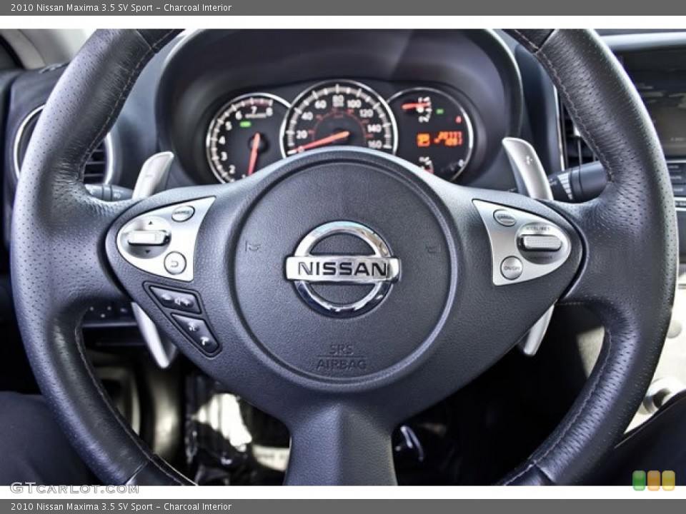 Charcoal Interior Steering Wheel for the 2010 Nissan Maxima 3.5 SV Sport #62540956