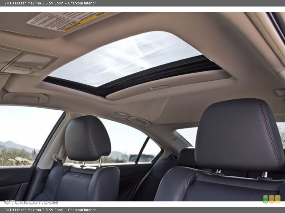 Charcoal Interior Sunroof for the 2010 Nissan Maxima 3.5 SV Sport #62541016