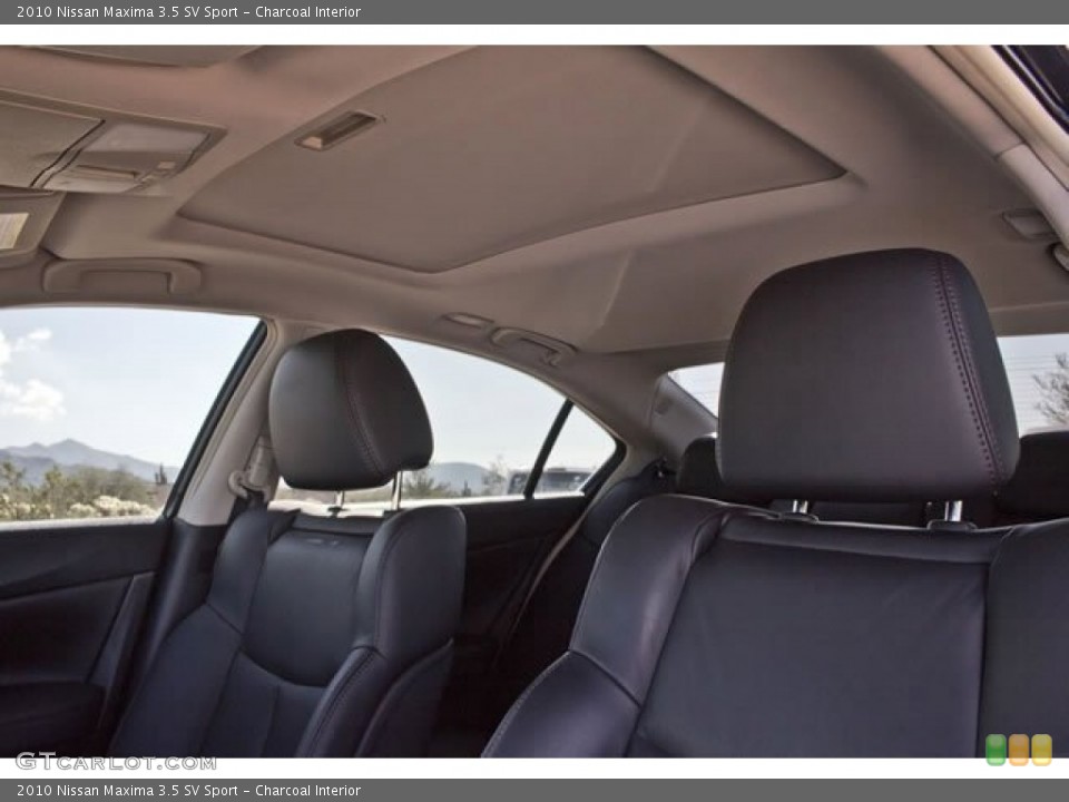 Charcoal Interior Sunroof for the 2010 Nissan Maxima 3.5 SV Sport #62541025