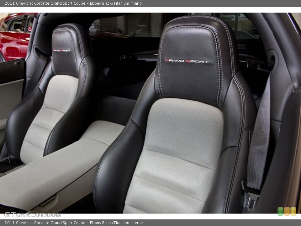 Ebony Black/Titanium Interior Photo for the 2011 Chevrolet Corvette Grand Sport Coupe #62541259