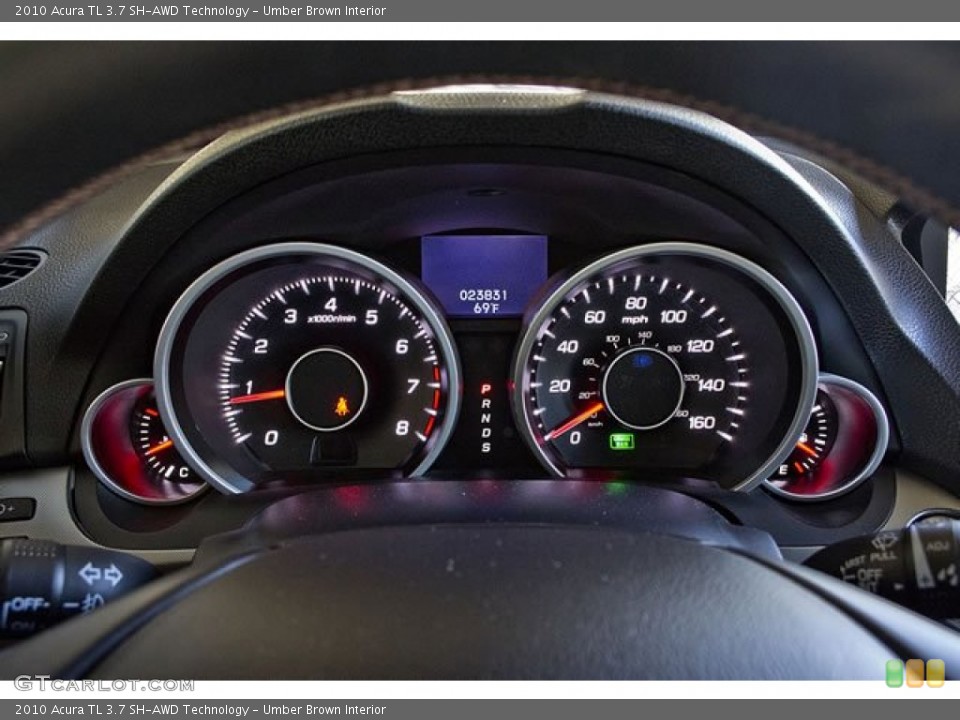 Umber Brown Interior Gauges for the 2010 Acura TL 3.7 SH-AWD Technology #62542825