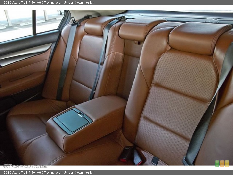 Umber Brown Interior Rear Seat for the 2010 Acura TL 3.7 SH-AWD Technology #62542873