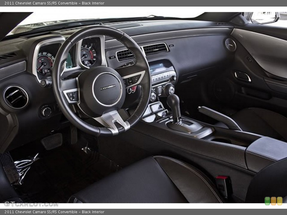 Black Interior Prime Interior for the 2011 Chevrolet Camaro SS/RS Convertible #62543503