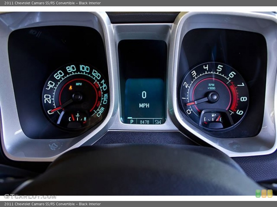Black Interior Gauges for the 2011 Chevrolet Camaro SS/RS Convertible #62543521