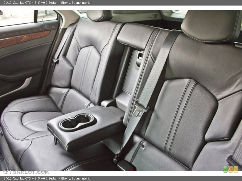 Ebony/Ebony Interior Rear Seat for the 2012 Cadillac CTS 4 3.6 AWD Sedan #62543806