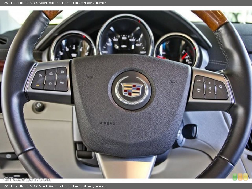 Light Titanium/Ebony Interior Steering Wheel for the 2011 Cadillac CTS 3.0 Sport Wagon #62545351