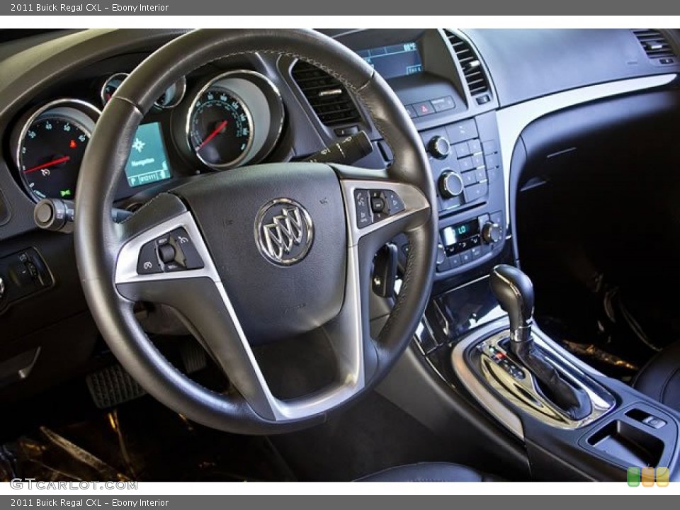 Ebony Interior Steering Wheel for the 2011 Buick Regal CXL #62546041