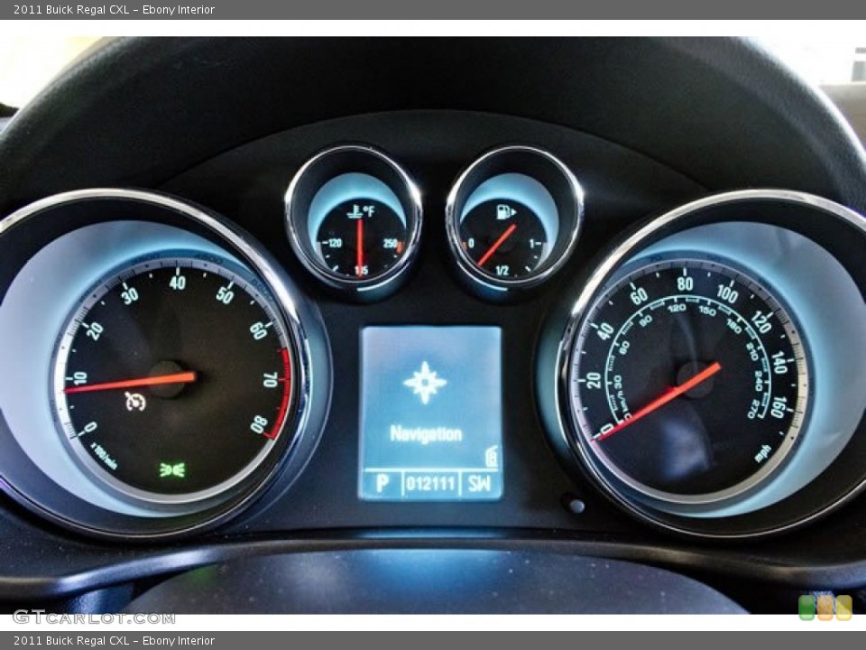 Ebony Interior Gauges for the 2011 Buick Regal CXL #62546071
